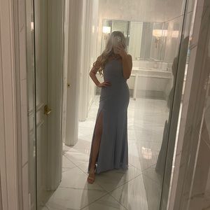 Azazie Rue Dress, Dusty Lavender, Size 2